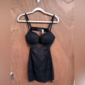 NWT Victoria’s Secret Black Lingerie‎ nightie size L